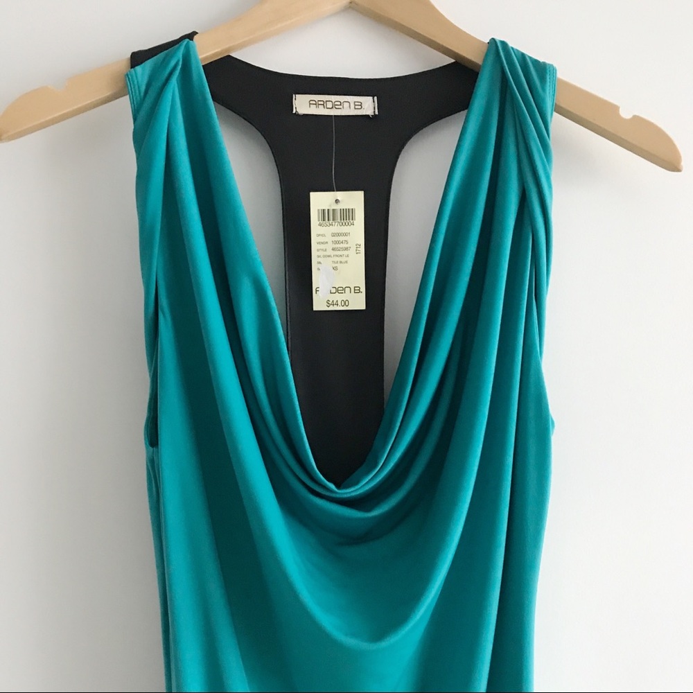 💛 SALE Arden B Teal Club Dress with Racer Back - Picture 2 of 8